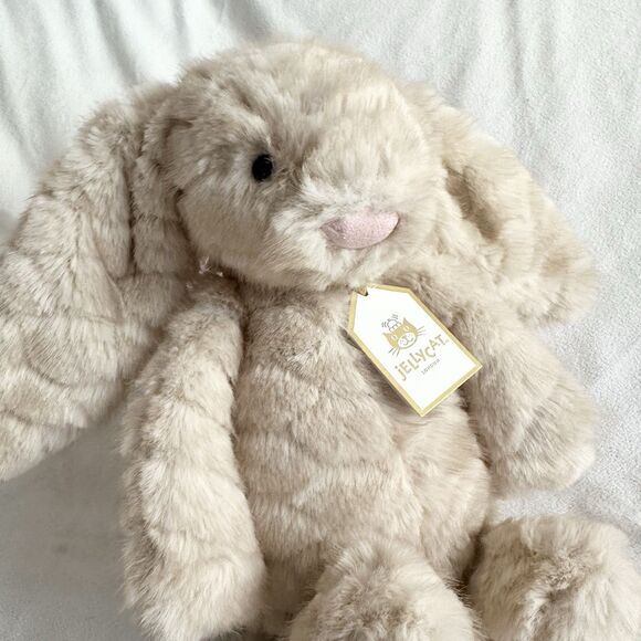 Jellycat London Franilla Luxe Bashful Bunny LA Grove Exclusive Ski Club Plush - Picture 2 of 7